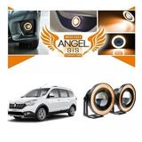 Dacia Lodgy Uyumlu, Universal Mercekli Led Angel Sis Farı, 76mm Turuncu Renk