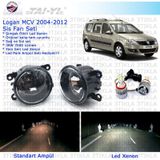 Dacia Logan MCV 2004-2012 Beyaz Led Xenon Sis Farı Seti