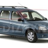 Dacia Logan Mcv 2005-2012 4 Parça Krom Cam Çıtası