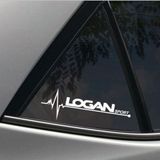 Dacia Logan Napız Kalp Kelebek Cam İçin Sticker Yapıştırma