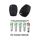 Dacia Logan Sandero Duster Kumanda Kabı Araba Anahtarı Pil Yuvası Yoktur / Logolu