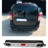 Dacia Logan Station Uyumlu Body Kit Difüzör 4 Çıkış Yuvarlak Gri Model 1
