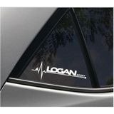 Dacia Logan Yan Cam Sticker Oto Kapı Çıkartma 20cmx7cm
