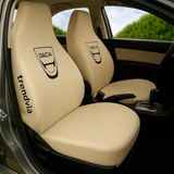 Dacia Logolu Açık Bej Penye Ön Ve Arka Oto Koltuk Kılıfı Seti Servis Tipi Koltuk Koruma