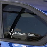 Dacia Sander Yan Cam Sticker Oto Kapı Çıkartma 20cmx7cm