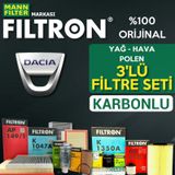 Dacia Sandero 1.5 Dci Mann Filtron Filtre Bakım Seti 2012-2018