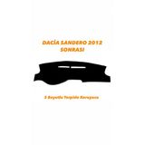 Dacia Sandero 2012 Sonrası 3 Boyutlu Vip Deri Torpido Örtüsü