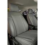 Dacia Sandero Stepway Lüx Deri OTO KOLTUK KILIFI Ön Arka Takım Set EXCLUSİVE FÜME