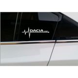 Dacia Sport Nabız Kalp Atışı Sticker 2 Adet Sağ Sol