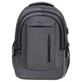 Dada 05 Laptop Dizüstü Bilgisayar Çantası 14"-15,6" inç Ortaokul Lise Üniversite Okul Çantası Unisex Gündelik Kadın Erkek Sırt Çantası Usb Type-C Aparat Darbe Emici Koruma Su Geçirmez Kumaş (Uzay Gri)