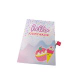 Dadacuq Kız Çocuk Kutulu Kilitli Hatıra Defteri Hello Cupcakes, 13x9 cm, 48 Yaprak, Çok Renkli