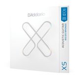 D'Addario 12-53 Light, XS 80/20 bronz kaplamalı akustik gitar telleri | XS kaplamalı akustik gitar telleri uzun dayanıklılık, ses stabilitesi ve parlak ses sunar.