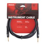 D'Addario "Custom Serisi" Gitar Kablosu | Dünya Çapında En Sevilen Aksesuarlardan En Yüksek Kalite | PW-G-10 | 3 Metre | 2 Düz Fiş