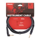 D'Addario "Custom Serisi" Gitar Kablosu | Dünya Çapında En Sevilen Aksesuarlardan En Yüksek Kalite | PW-GRA-10 | 3 Metre | 1 Açılı Fiş