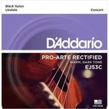 Daddario D'Addario EJ53C EJ Serisi Ukulele Tel Seti (Concert - Siyah Naylon)