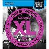 Daddario Daddarıo Exl120bt Elektro Gitar Tel Seti, Xl, 9-40, Nıckel Wound