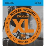 Daddario D'Addario EXL140 XL Nickel Wound Elektro Gitar Tel Seti - 10-52 Light Top/Heavy Bottom (Profesyonel) | Hibrit Gerilim, G
