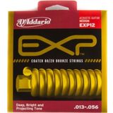Daddario D'Addario Exp12 Kaplamalı 80/20 Bronz Orta Akustik Teller 13 - 56-Akustik Gitar Tel Seti