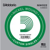 Daddario D'Addario NW022 Nickel Wound Elektro/Akustik Gitar Tek Teli - .022 (Aksesuar) | Sarımlı (Wound) Yapı, Nikel Kaplama Çeli