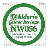 Daddario D'Addario NW056 Nickel Wound Elektro ve Akustik Gitar Tek Teli - .056 (Aksesuar) | Ekstra Kalın Yapı, Maksimum Rezonans,