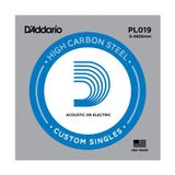 Daddario D'Addario PL019 Plain Steel Elektro ve Akustik Gitar Tek Teli - .019 (Aksesuar) | Ekstra Kalın Sarımsız Çelik Tel, Özel