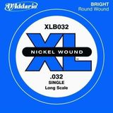 Daddario D'Addario XLB032 XL Nickel Wound Bas Gitar Tek Teli - 0.032 İnç (Aksesuar) | Nikel Sargılı Çelik Çekirdek, Parlak Ton Ka