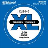 Daddario D'Addario XLB040 XL Nickel Wound Bas Gitar Tek Teli - 0.040 İnç (Aksesuar) | Hassas Ölçümlü Nikel Sargı, Yüksek Manyetik