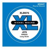Daddario D'Addario XLB075 XL Nickel Wound Bas Gitar Tek Teli ($0.075$ İnç) | Dengeli Alt-Orta Frekanslar, Yüksek Manyetik Çekim K