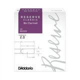 D'addario Dct1020 Reserve Classic Bb Klarnet Kamışı No: 2.0 (Orta Seviye/Eğitim) - 10'Lu Paket | Geleneksel Fransız Kesim Ve Dengeli Tepki