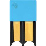 D'Addario DRGRD4ACBL Reed Guard Mavi Kamış Saklama Kutusu | 4 Adet Klarnet veya Saksafon Kamışı İçin Güvenli ve Nem Deng