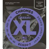 Daddarıo Ecg24-7 Daddarıo Ecg24-7 Elektro Gitar Tel Seti, 7 Telli, Chromes, 11-65, Jazz Lıght
