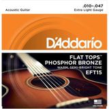 DADDARİO EFT15 FLAT TOPS EXTRA LİGHT TAKIM TEL AKUSTİK GİTAR TELİ 010-047