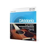 Daddario EFT16 Akustik Gitar Tel Seti, Flat Tops, Phosphor Bronze - 3 Renk Sunburst
