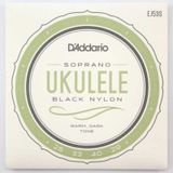 Daddario Ej53s Soprano Ukulele Set Takım Tel Siyah