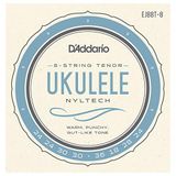 D'Addario EJ88T-8 8 telli Tenor Ukulele için naylon tel