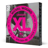 D'Addario Elektro gitar telleri | gitar telleri elektro gitar telleri | elektro gitar telleri | EXL120+-3D teller, elektro gitar için