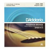 Daddarıo Epbb170-5 Daddarıo Epbb170-5 Akustik Bas Gitar Tel Seti, Long Scale, 45-130, Phosphor Bronze