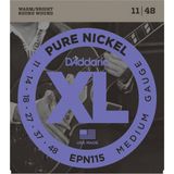 Daddario EPN115 Pure Nickel Blues/jazz Rock Takım Tel Elektro Gitar Teli 011-048