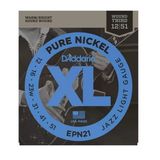 D'Addario EPN21 XL Pure Nickel Elektro Gitar Tel Seti - 12-51 Jazz Light (Profesyonel) Saf Nikel Sargı ile Pürüzsüz Jazz Tonları, Dengeli Gerilim ve Vintage Karakter