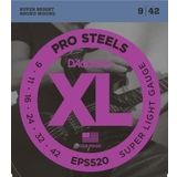 D'addario EPS520 Prosteel Super Light 0.9 Set Elektro Tel