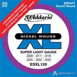 D'addario ESXL120 Elektro Gitar Tel Seti