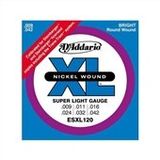 D'addario ESXL120 Steinberger 009 Elektro Tel Set