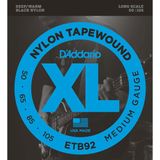 D'addario ETB92 Xl Serisi Nylon Tapewound Bl Bas Gitar Tel Seti