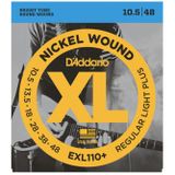 Daddarıo Exl110+ Elektro Gıtar Tel Setı, Xl, 10.5-48, Nıckel Wound, Exl110+ Nickel Wound, Regular Light Plus, 10.5-48