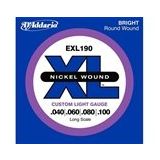 D'addario EXL190 Nikel Wound Bas Tel Set