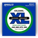 D'addario EXL220SL Bass Gitar Tel Seti