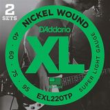 D'addario EXL220TP Bass Gitar 2x Tel Seti