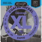 D'Addario EXP115 Coated Nickel Wound, Medium/Blues/Jazz, 11-49 Takım Tel Elektro Gitar Teli 011-049
