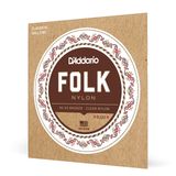 D'Addario Gitar Telleri - Halk Naylon Gitar Telleri - EJ33 Klasik Gitar Telleri - Naylon Çekirdekli, Top Uçlu - 80/20 Bronz Sargı, Şeffaf Naylon Üçlü