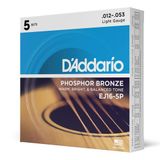 D'Addario Gitar telleri Western gitar telleri - gitar telleri akustik gitar - akustik gitar telleri - EJ16-5P - , 12-53 - 5 adet
